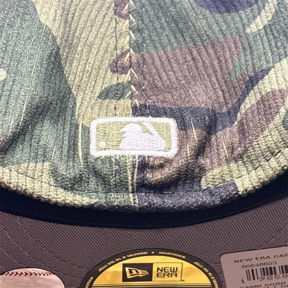 New Era 59FIFTY Houston Astros Corduroy Fitted Hat Cap‎ Green Camo Size 7 7/8